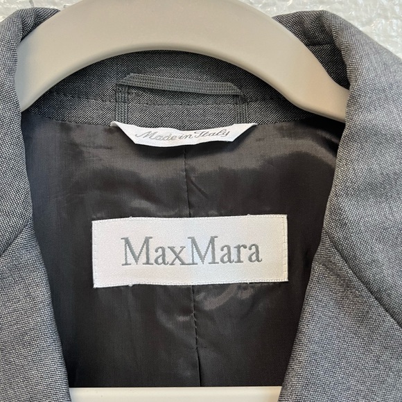 MaxMara Gray Wool & Silk Pantsuit Sz. 36 (US2) - Picture 5 of 16